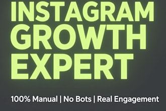 do instagram growth with manual engagement and hashtag research