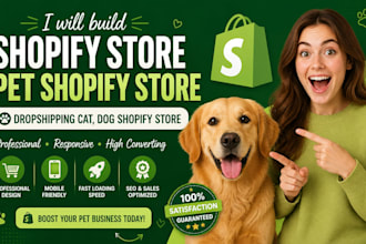 shopify store pet shopify store pet store dropshipping cat, dog shopify store