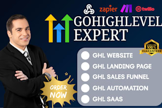 build gohighlevel website ghl sales funnel ghl landing page ghl automation