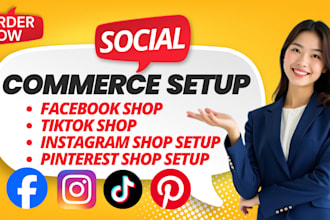 setup social commerce instagram shop tiktok shop facebook social media marketing