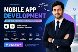 develop a custom mobile app for ios and android