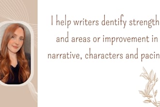 review your manuscript texts and characters