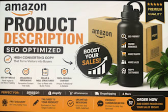 write SEO optimized amazon product description
