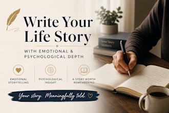 write your life story with emotional and psychological depth