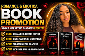 do romance book promotion ebook marketing erotica book kindle marketing