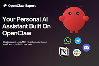 setup openclaw personal ai assistant with claude ai, openclaw expert