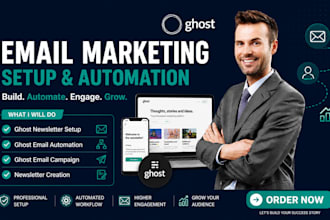 setup ghost website email newsletter ghost email automation ghost website