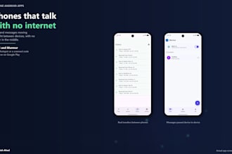 build an offline android app that syncs between phones