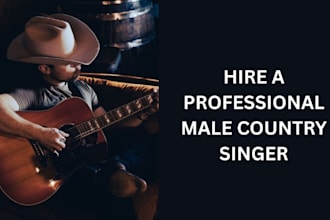 be your professional male spanish country singer, songwriter, session vocalist