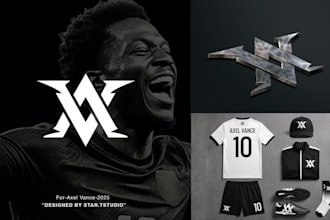design professional personal branding athlete sport streamer