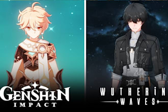 edit genshin impact, wuthering waves and gacha gaming videos