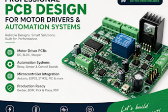 professional pcb for motor drivers and automation systems