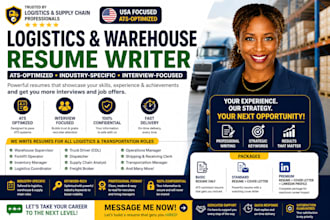 write ats logistics, warehouse resume, supply chain, transportation, freight, cv