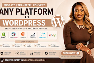 migrate prestashop shopify ebay magento bigcommerce opencart to wordpress site