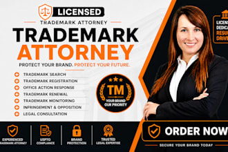 be your US licensed trademark registration attorney, revive and renewal