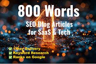 write SEO blog articles for saas and tech companies