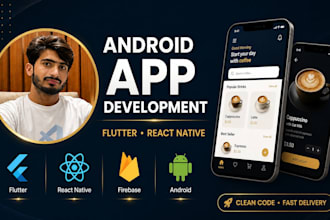 build a cross platform android app using flutter and react native