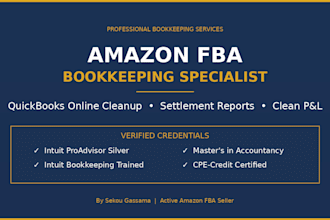 clean up your amazon fba quickbooks online and reconcile settlements