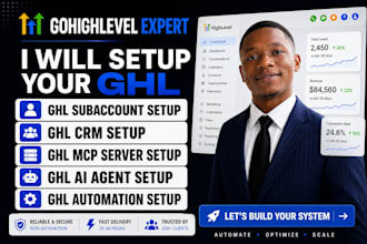 setup your ghl subaccount, ghl CRM, ghl mcp server, ghl ai agent, ghl automation