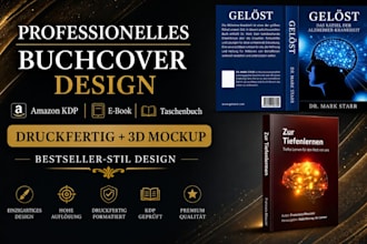 buchcover und e book cover gestalten