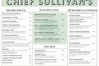 design creative menus to elevate your dining experience