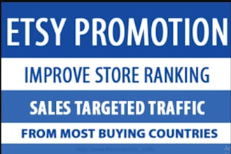 do etsy store promotion, etsy shop promotion, etsy traffic, boost etsy sales