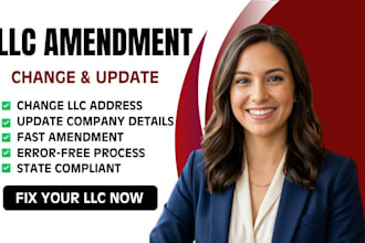 do llc amendment, change address and update your company details