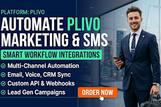 setup plivo sms marketing automation email voice integration workflow api crm