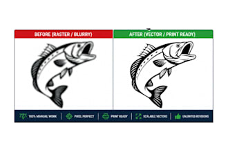 manually recreate logo and images in adobe illustrator