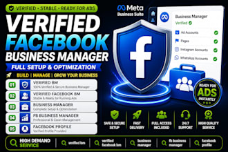 create fb business manager, verified bm, verified facebook bm