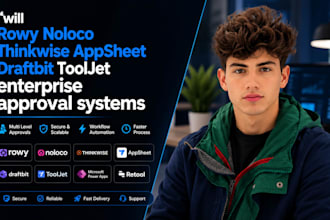 rowy noloco thinkwise appsheet draftbit tooljet enterprise approval system