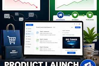 build product launch email sequence ecommerce email funnel that converts