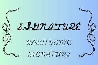 do your electronic signature at affordable