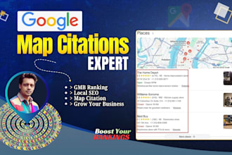 create google map citations and local SEO for gmb ranking