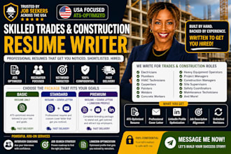 write construction skilled trades resume, manufacturing, engineering, bluecollar