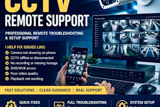 setup cctv cameras, nvr, and network devices remotely