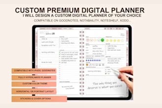create hyperlinked digital planner for goodnotes notability etsy shop selling