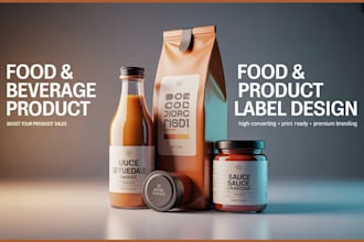 create food and beverage product label design