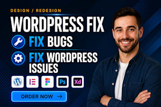 fix any wordpress issues or problems for you critical wp fix
