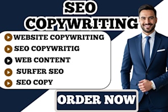 write SEO website content high converting website copywriting surfer