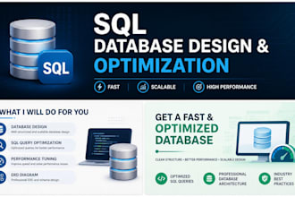 design and optimize your sql database for performance