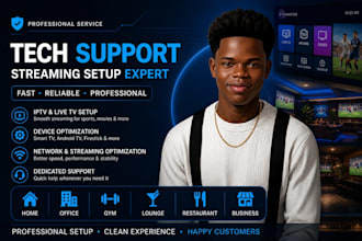 setup iptv and live tv streaming for home, office and business