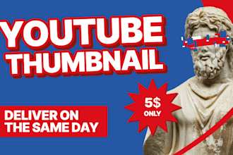 create an youtube thumbnail that will high your views