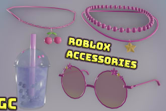 create accessories for roblox, glasses, chain, hats, foods