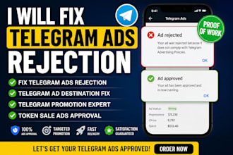 fix telegram ads rejection telegram ad destination telegram promotion token sell