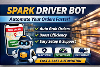 develop amazon flex bot, amazon driver bot, spark bot, doordash instarcart bot