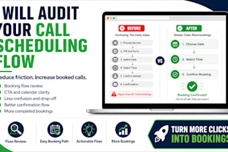 audit your booking flow to increase scheduled calls