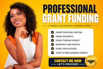 do grant writing, grant research, and nonprofit grant submission