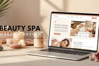 design luxury beauty spa massage therapy website for skincare and massage salons