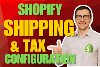 configure shopify shipping and tax zones for local and international delivery